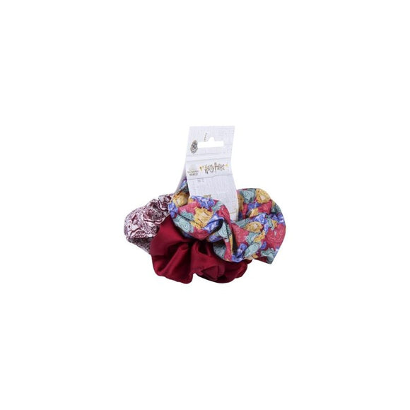CERDA 1674 SCRUNCHIES X 3 PACK HARRY POTTER RED