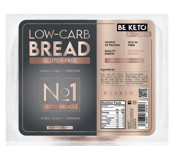 BE KETO LOW CARB BREAD 190G