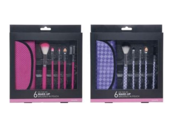 CASUELLE 33.133.00 EYE MAKE UP BRUSHES IN POUCH