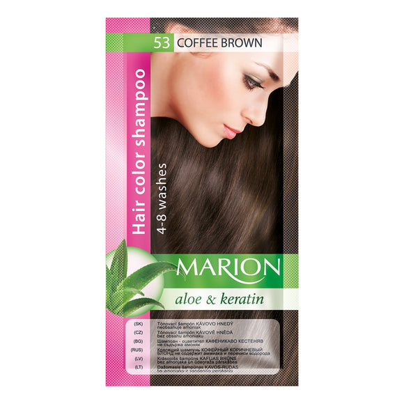 MARION 553 HAIR COLOUR SHAMPOO 53 COFFEE BROWN 40ML