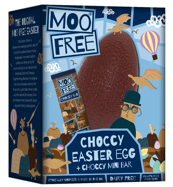 MOO FREE CHOCCY EASTER EGG + CHOCCY MINI BAR (DAIRY FREE)