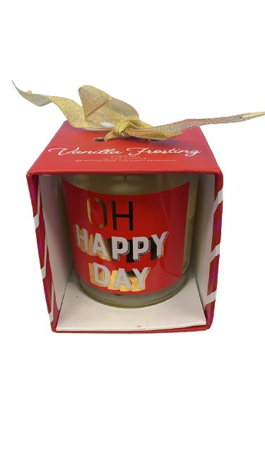 TRI-COASTAL OH HAPPY DAY VANILLA FROSTING CANDLE IN BOX