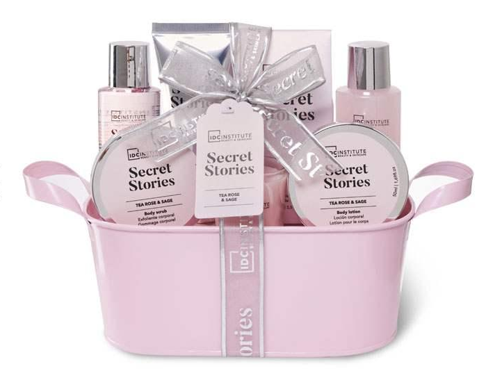 Set Regalo Donna In Legno IDC INSTITUTE Home Spa Profumo