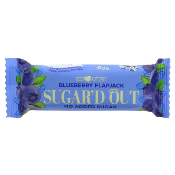 MA BAKER SUGAR'S OUT FLAPJACK BLUEBERRY 50G