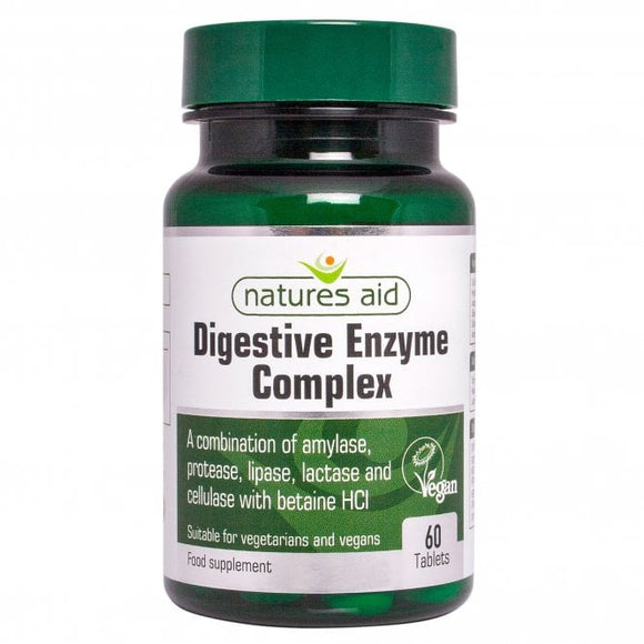 NATURES AID DIGESTIVE ENZYME COMPLEX TABLETS X 60 TABS