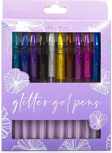 TRI-COASTAL 30844T-31938 LILAC GLITTER GEL PENS X 12