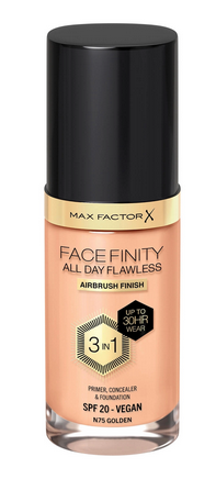 MAX FACTOR FACEFINITY ALL DAY FLAWLESS FOUNDATION 075 GOLDEN