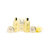 IDC INSTITUTE 12126 SCENTED BATH GOLD GIFT SET BASKET 6 PCS