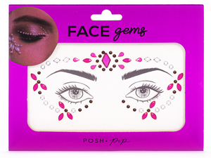 POSH POP F90740-31439 FACE GEMS PINK