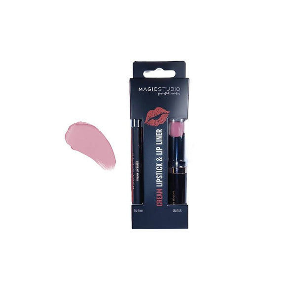 MAGIC STUDIO 60760 CREAM LIPSTICK & LIP LINER SET