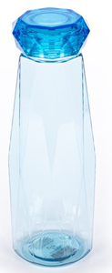 POSH + POP 30887-31257 DIAMOND SHAPE BLUE WATER BOTTLE 500ML