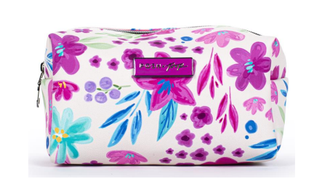 POSH + POP CO50065N-B190P PINK FLOWERS COSMETIC POUCH