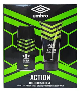 UMBRO UG6668 ACTION GIFT SET 150ML DEO SPRAY 150ML BODY WASH