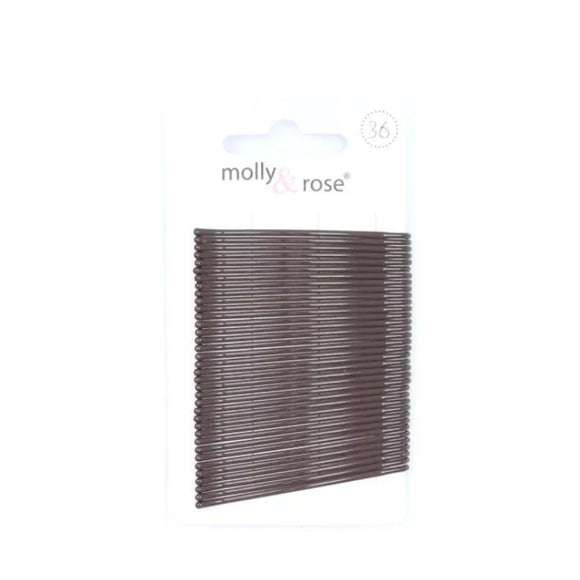 MOLLY & ROSE 7769 CURVED BROWN KIRBY CLIPS