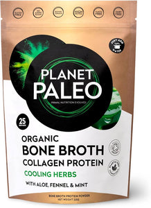 PLANET PALEO ORGANIC BONE BROTH COLLAGEN PROTEIN CCOLING HERBS 225G