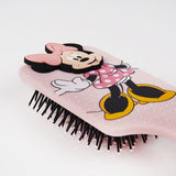 CERDA 2348 HAIR BRUSH MINNIE MOUSSE SPOTTED PINK