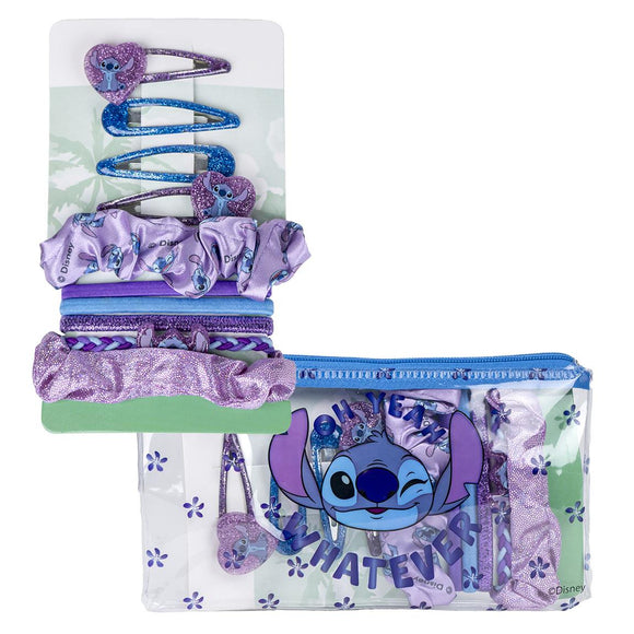 CERDA 2676 STITCH HAIR ACCESORIES SET IN POUCH