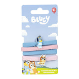 CERDA 2770 BLUEY 3D HAIR ELASTICS X 4