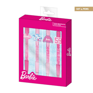 CERDA 1195 BARBIE PEN PACK X 4 PCS