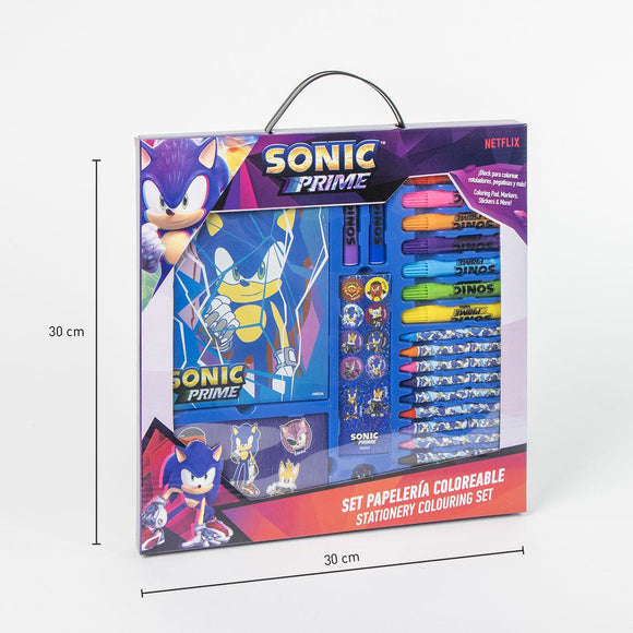 CERDA 1232 COLOURING STATIONERY SET DISPLAY SONIC