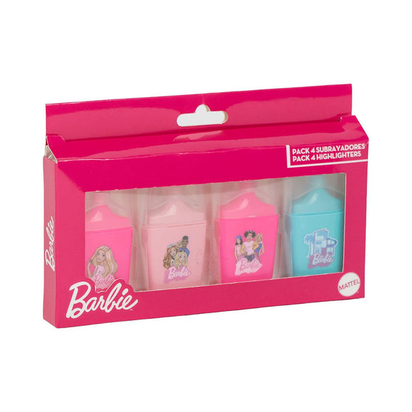 CERDA 1290 BARBIE HIGHLIGHTERS X 4 PACK