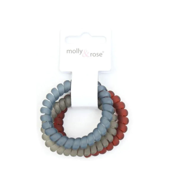 INCA 8873 3 COLOURED FROSTED TELEPHONE CORD STYLE