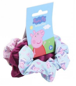 CERDA 1977 PEPPA PIG SCRUNCHIES 3PCS