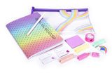 TRI-COASTAL 30264T-31775 RAINBOW TRANSPARENT CASE STATIONERY SET