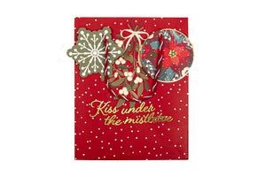 TRI-COASTAL 30424-32335 KISS UNDER THE MISTLETOE GIFT BAG