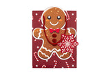 TRI-COASTAL 30424T-32338 GINGERBREAD MAN GIFT BAG SMALL