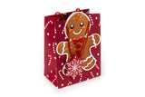 TRI-COASTAL 30424T-32338 GINGERBREAD MAN GIFT BAG SMALL