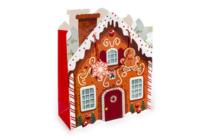 TRI-COASTAL 31057-32336 GINGERBREAD HOUSE LARGE GIFT BAG