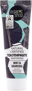 ORGANIC SHOP 42708E NATURAL WHITENING TOOTHPASTE MINT & CHARCOAL 100G