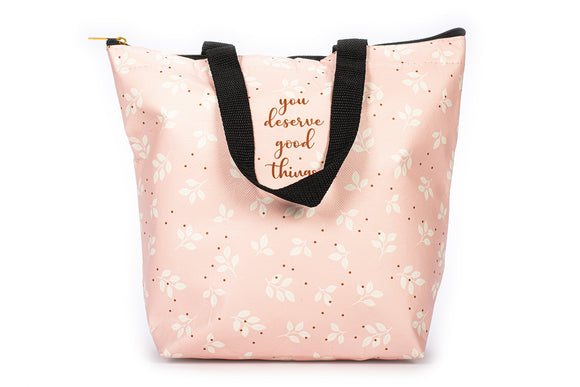 TRI-COASTAL 3570-32402 YOU DESERVE GOOD THINGS LUNCH TOTE