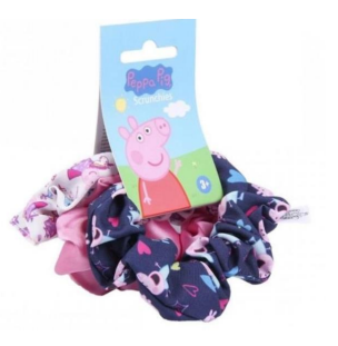 CERDA1978 PEPPA PIG SCRUNCHIES 3PCS