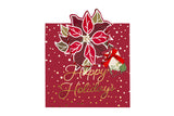 TRI-COASTAL 406T-32334 HAPPY CHRISTMAS RED GIFT BAG MEDIUM