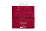 TRI-COASTAL 406T-32334 HAPPY CHRISTMAS RED GIFT BAG MEDIUM