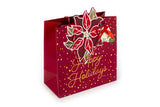 TRI-COASTAL 406T-32334 HAPPY CHRISTMAS RED GIFT BAG MEDIUM