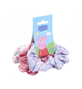 CERDA 1975 PEPPA PIG SCRUNCHIES 3PCS