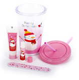 SIMPLE PLEASURES F52539-31034 INSULATED CUP GIFT SET SNOWMAN