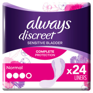 ALWAYS DISCREET SENSITIVE BLADDER COMPLETE PROTECTION - NORMAL X24