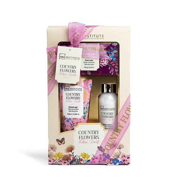 IDC INSITTUTE 56229 COUNTRY FLOWERS FLORAL SCENTS GIFT PACK X 3 PCS