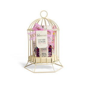 IDC INSTITUTE 56233 COUNTRY FLOWERS FLORAL SCENTS BIRD CAGE