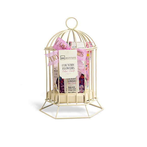 IDC INSTITUTE 56233 COUNTRY FLOWERS FLORAL SCENTS BIRD CAGE