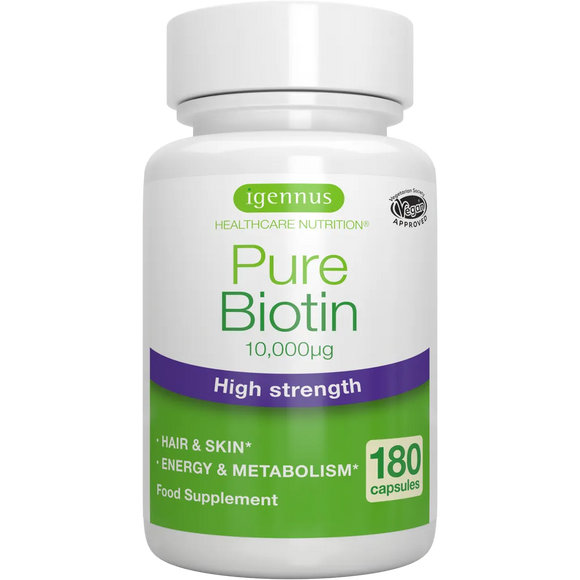 PURE BIOTIN 10.000 MCG X180 TABLETS