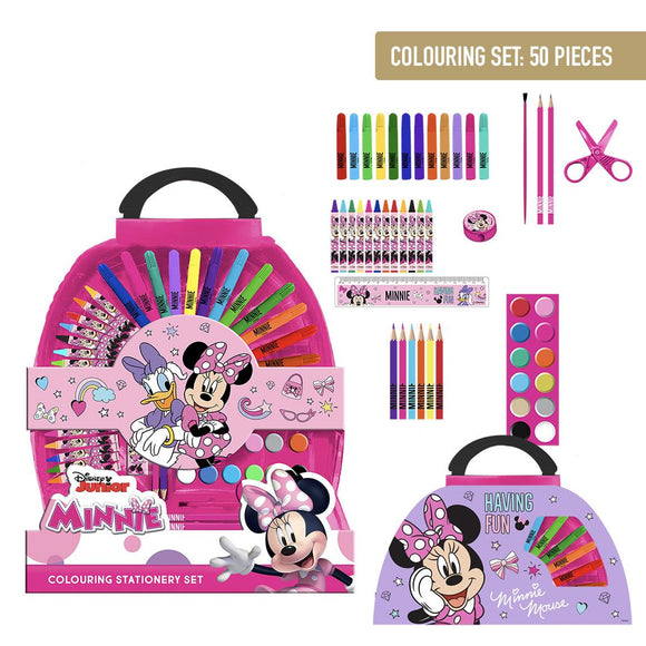 CERDA 0818 MINNIE MOUSE STAIOTNERY COLOURING SET
