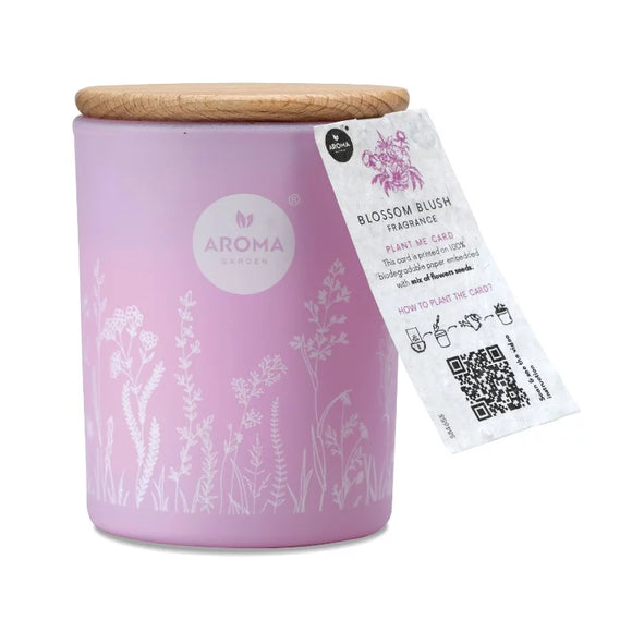 AROMA HOME 8533 FRESH GARDEN BLOSSOM BLUSH CANDLE 150G