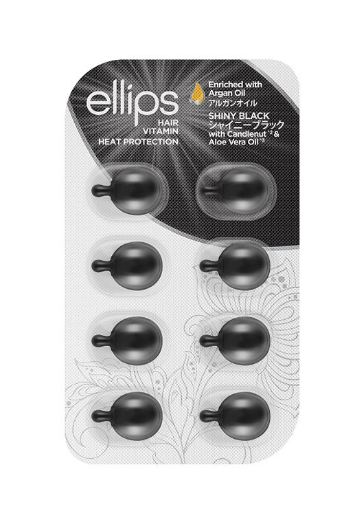 ELLIPS HAIR VITAMIN SHINY BLACK X 8 CAPSULES