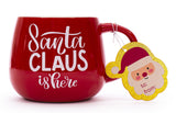 TRI-COASTAL M10896-31407 CERMAIC MUG WITH FIGURINE SANTA