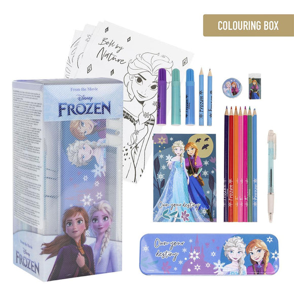 CERDA 0839 FROZEN STATIONERY COLOURING SET WITH CASE